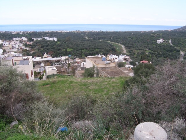 Building plot for sale in Milatos with sea views 