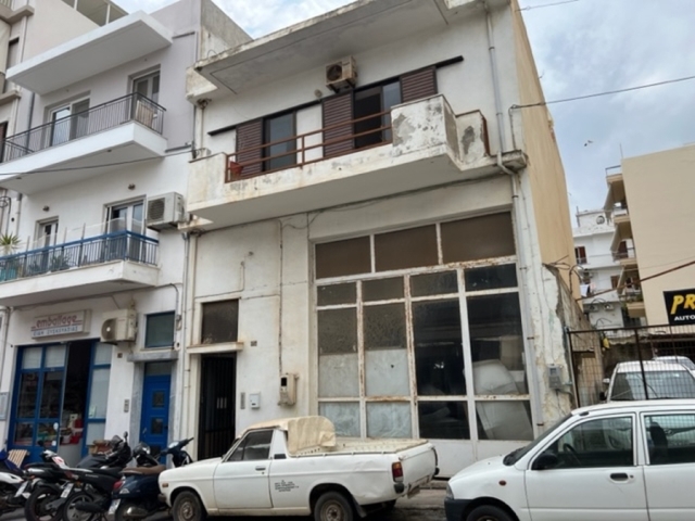 Two-story building is available for sale in the town of Agios Nikolaos 