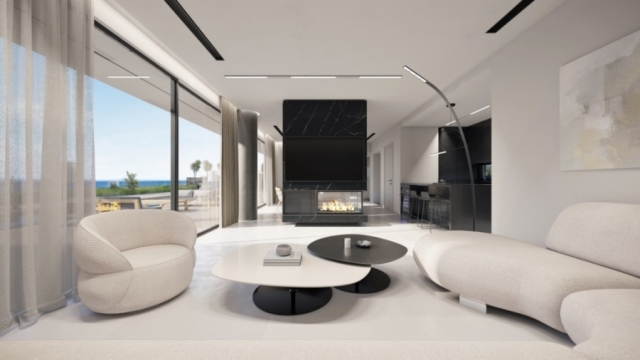 Luxury 5 bed villa under construction for sale in Chersonissos of Heraklion 