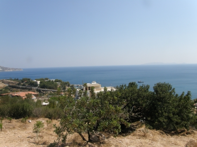 Crete land for sale with sea view, building license and many attributes near Heraklion 
