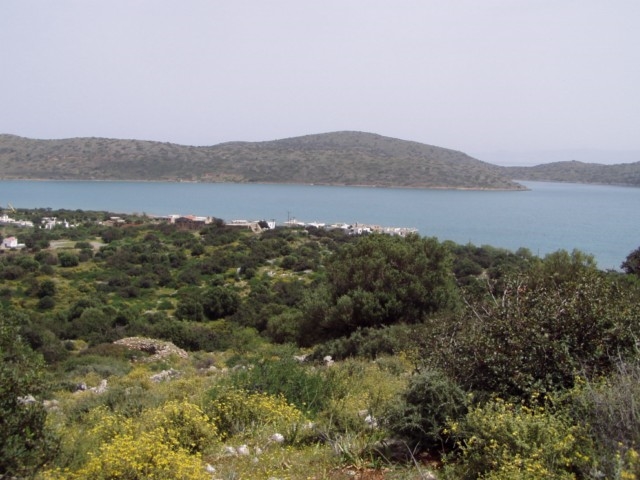 Building land for sale with licenses and sea view near Elounda 
