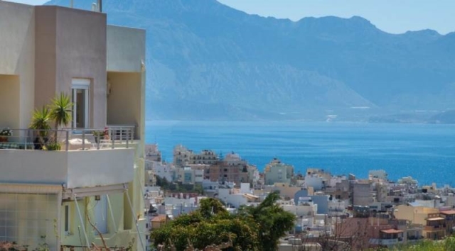 Crete 3 bed penthouse apartment with sea view for sale 
