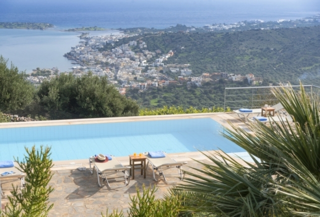 Luxury villa with panoramic view for sale near Elounda 