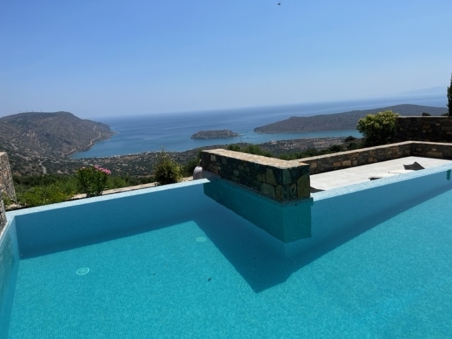 A new - built luxurious villa  for sale in Elounda 