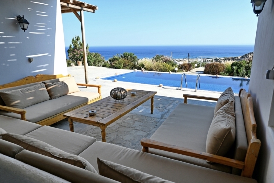 Two independent residences with pool and panoramic Cretan sea views for sale 