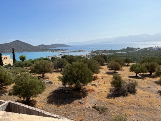 Unfinished building with wonderful sea view for sale in Elounda 