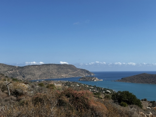 Land plot with panoramic view for sale close to Elounda 