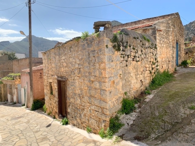 Corner old stone house for sale in Elounda 