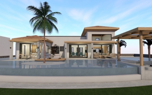 Luxury villa of 320m2 under constuction for sale in Hersonissos 