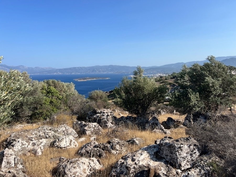 Plot with building permission and panoramic sea view for sale 