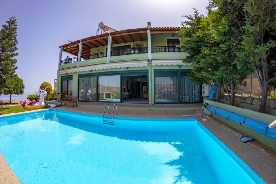 Two storey big villa with pool for sale in the area Gouves of Heraklion 
