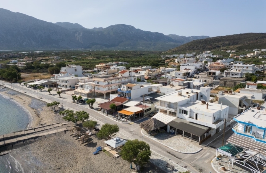 Seafront building commercial property and apartment for sale in Pachia Ammos 