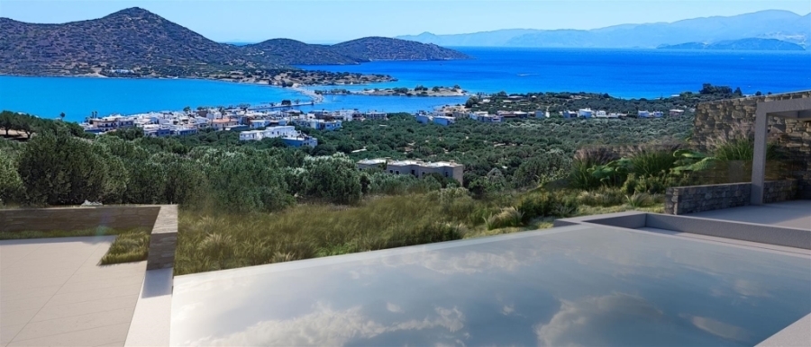 Luxury  cave villa with panoramic sea views  for sale in Elounda  