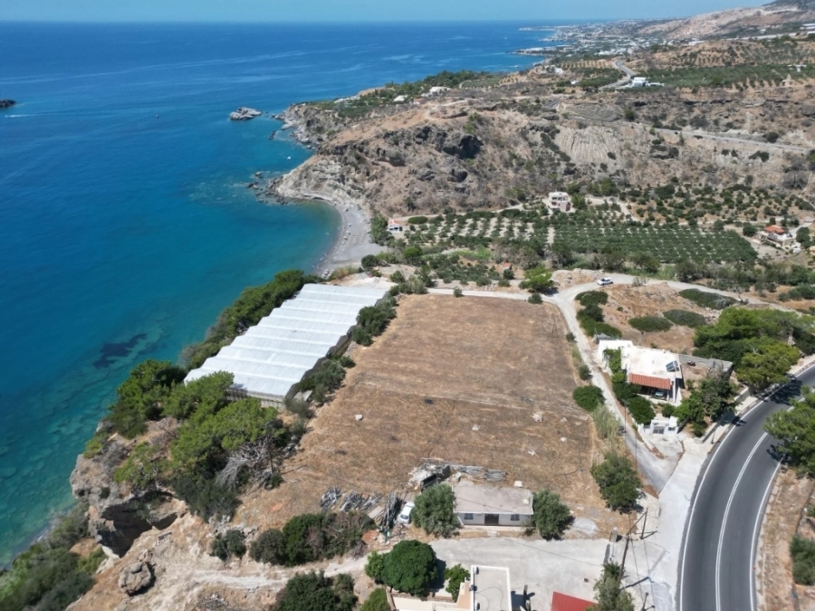 Seaside  land plot  with panoramic sea views near Agia Fotia, Ierapetra 