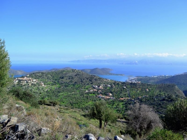 Building plot for sale with panoramic views, in Pines, Elounda 