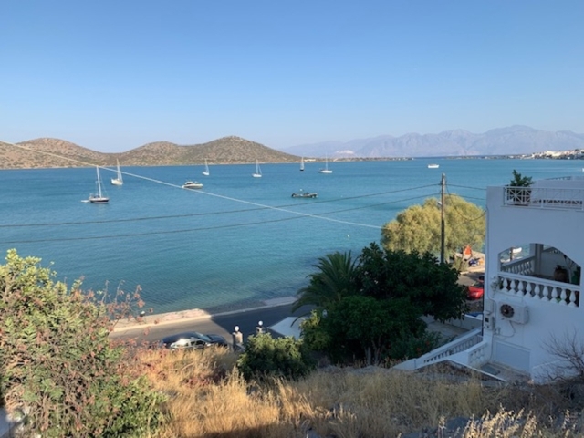 Seafront plot of 240m2  for sale in  Elounda 