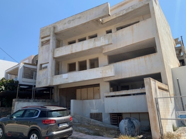 Unfinished detached house for sale within the town of Aghios Nikolaos 