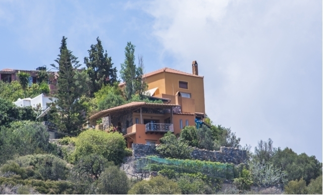 Two villas with a hostel and  panoramic sea views are for sale -CRM 4155 