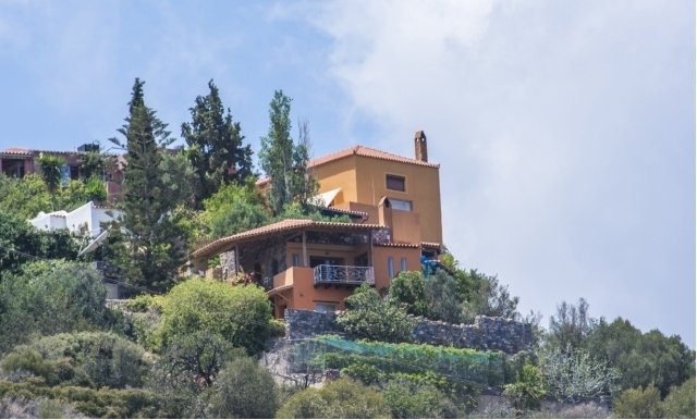 Villa with panoramic sea and town view for sale 