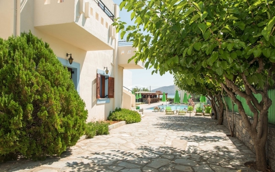 Α seafront complex of 29 apartments for sale in Elounda 