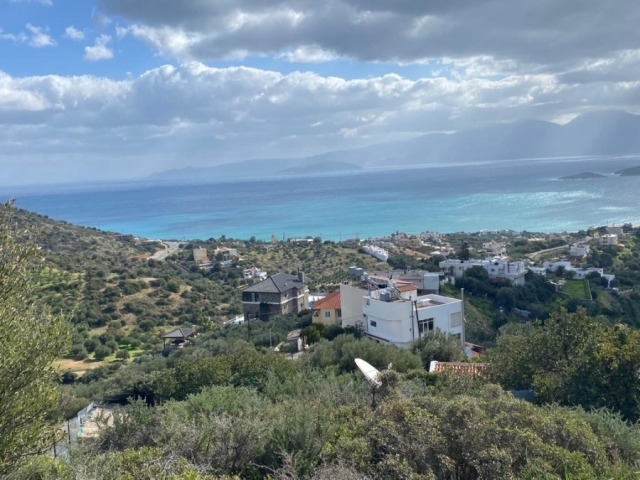Buildable land for sale close to Aghios Nikolaos with sea view 