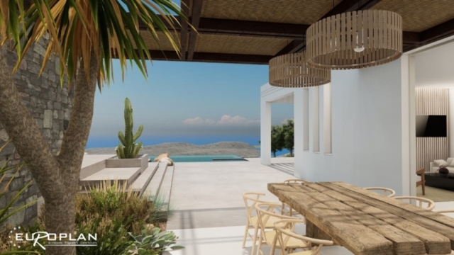 Buildable land plot for sale with magical panoramic views to Elounda Bay 
