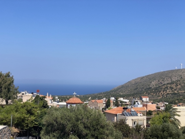 Land plot with sea view is available for sale in Vrouhas near Plaka 